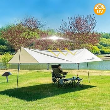 Amazon | タープ 天幕 防水タープ 大型 300*400cm ループ8箇所